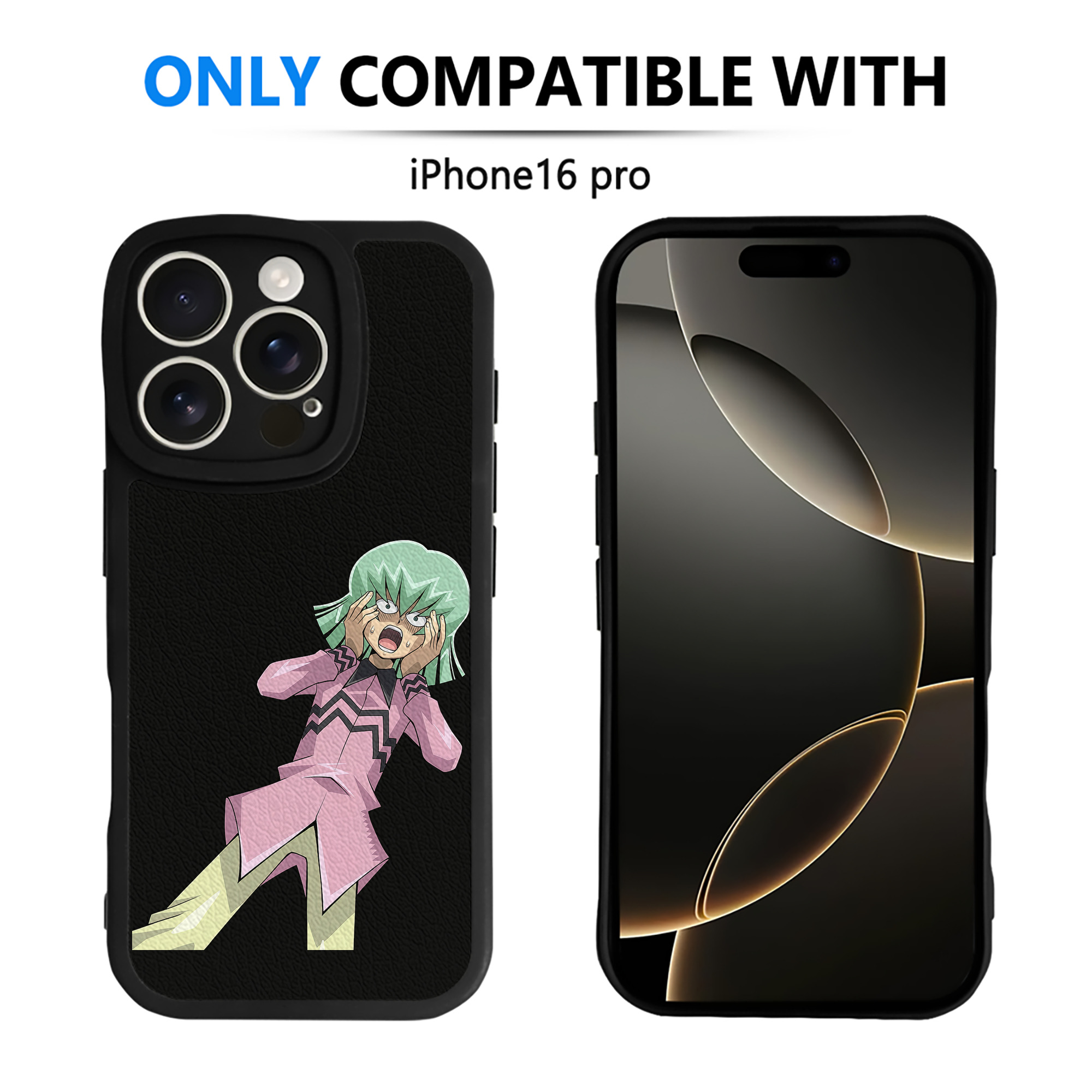 （画像用） 遊☆戯☆王 Yu-Gi-Oh! 【iPhone 16シリーズ対応】シリコンスマホケース（レザー調） 材質：シリコン